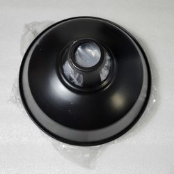 NEW - 10" Black And White Metal Light Fixture Shade