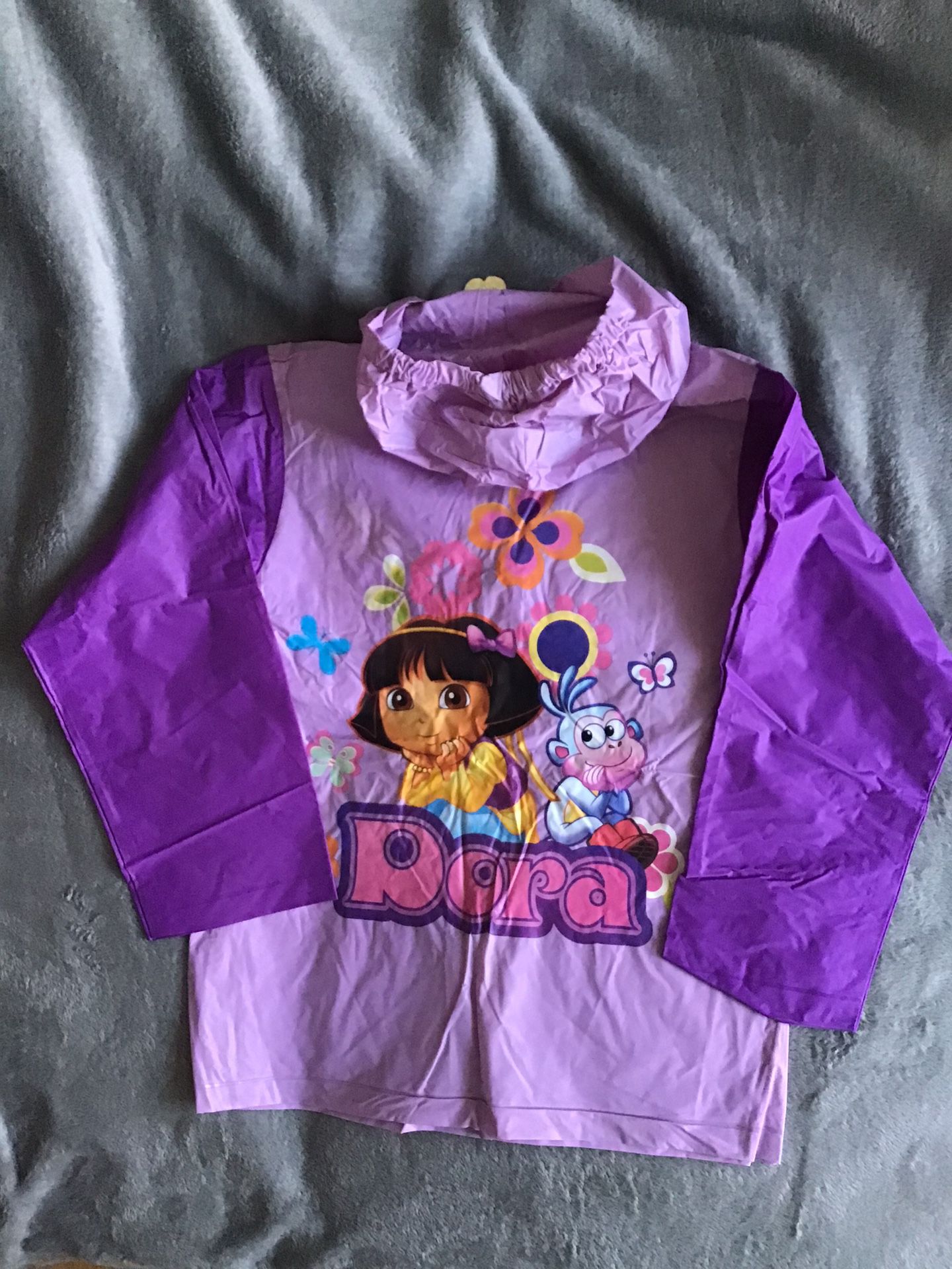 NWT Nickelodeon The Explorer Purple Raincoat Brand New Size 4/5
