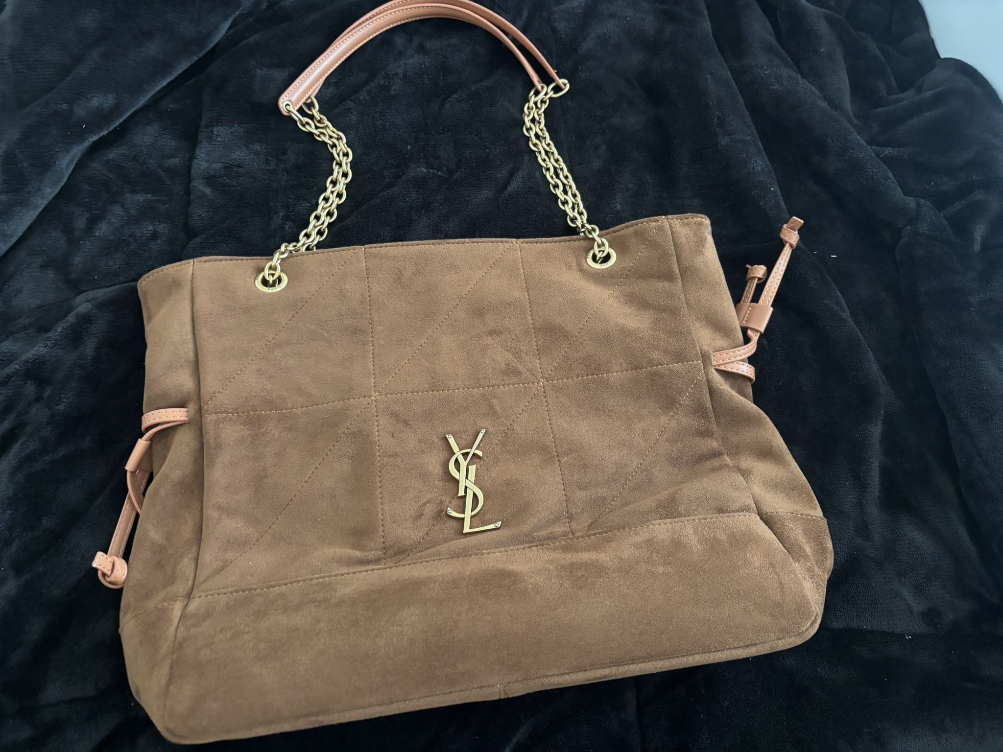 Tan and brown Saint Laurent Paris tote bag #luxurybag