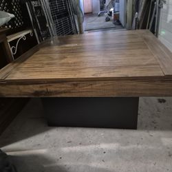 Faux Wood Square, Heavy Coffee Table
