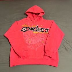 Sp5der v2 pink hoodie