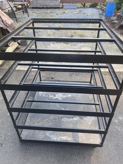 Steel Shelving Large Heavy Duty On Wheels 