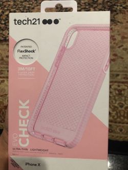 Brand new tech21 case in pink color for $25 For iPhone x