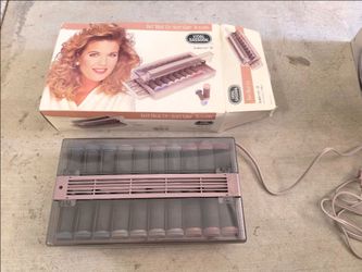 vintage Vidal Sassoon SlimSetter 20 hot hair roller set with soft-grip rollers