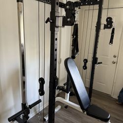 MIKOLO Folding Wall-Mounted Power Rack + Full Home Gym Setup – $800 (Over $1000 Value!)