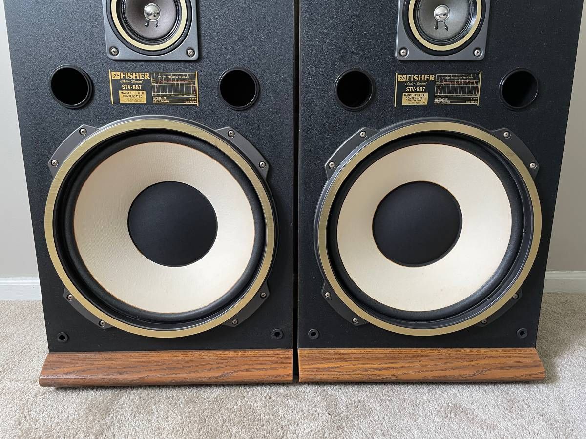 Fisher STV-887 3 Way Home Floor Standing Speakers