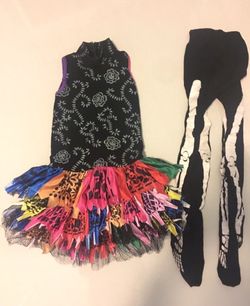 Skeleton Costume for girls 6/8 years