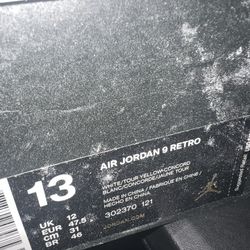 Nike Jordan 9 Retro Size 13
