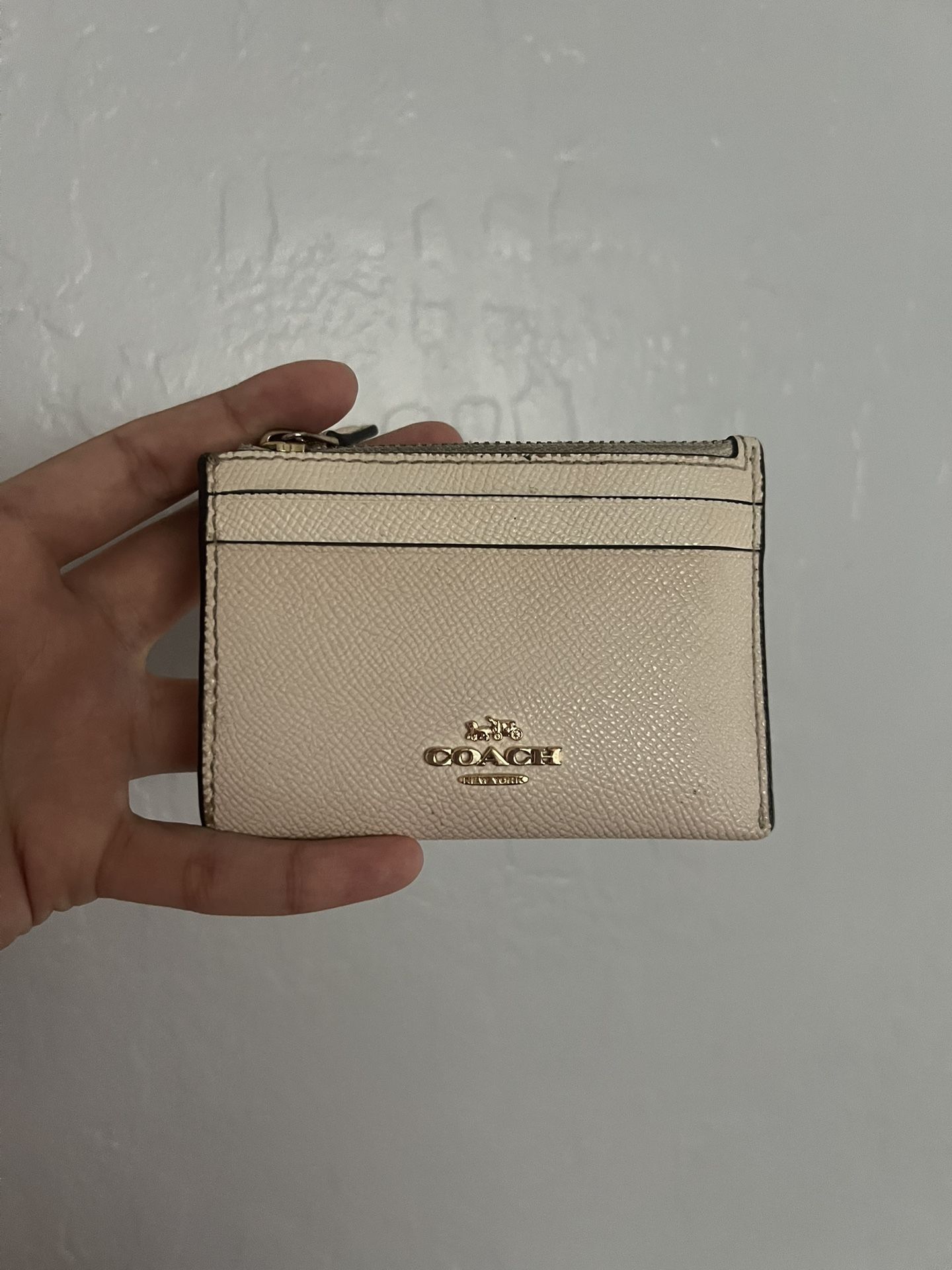 Cream Small Coach ID Case