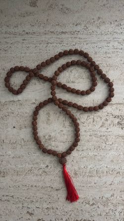 Rudraksha Mala Necklace Meditation Prayer Beads Buddhist Yoga