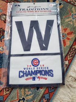 Brand New Chicago Cubs 2016 World Series Champs Banner , Approximately  12 Inches By 18 Inches , Meet Up And Pick Up In Elgin Area