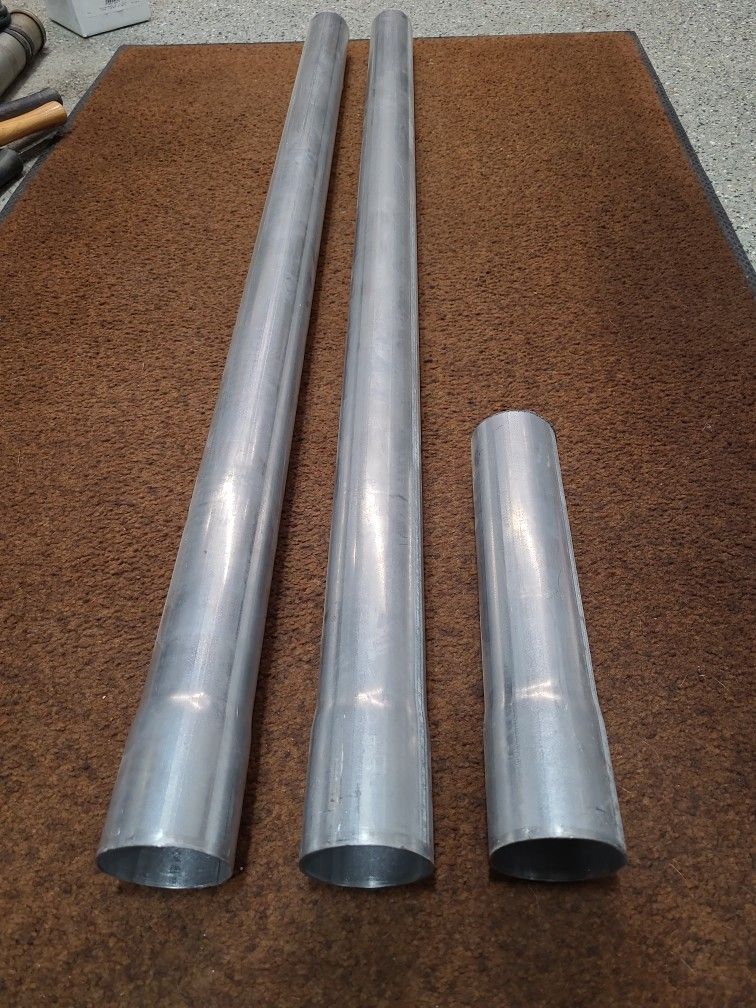2-1/2" Galvanized Exhaust Tubing Everything Pictured