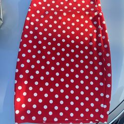 Minnie Mouse Polka Dot Pencil Skirt Halloween Costume 