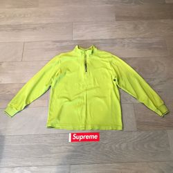 Supreme quarter zip sweater sz Medium