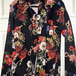 Men’s Floral Designer Dress Shirt