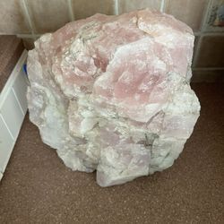 44 Lb. Beautiful Rose quartz crystal