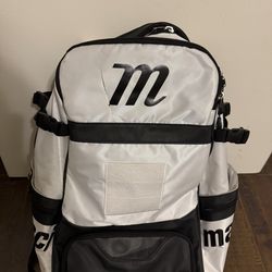 Marucci White and Black Baseball Backpack