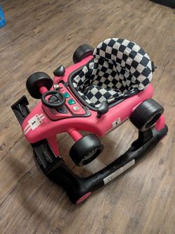 F1 Racing Car Baby Walker – Pink | Interactive Activity Walker