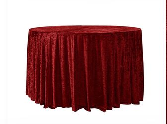 Velvet 120" Round Table cloth