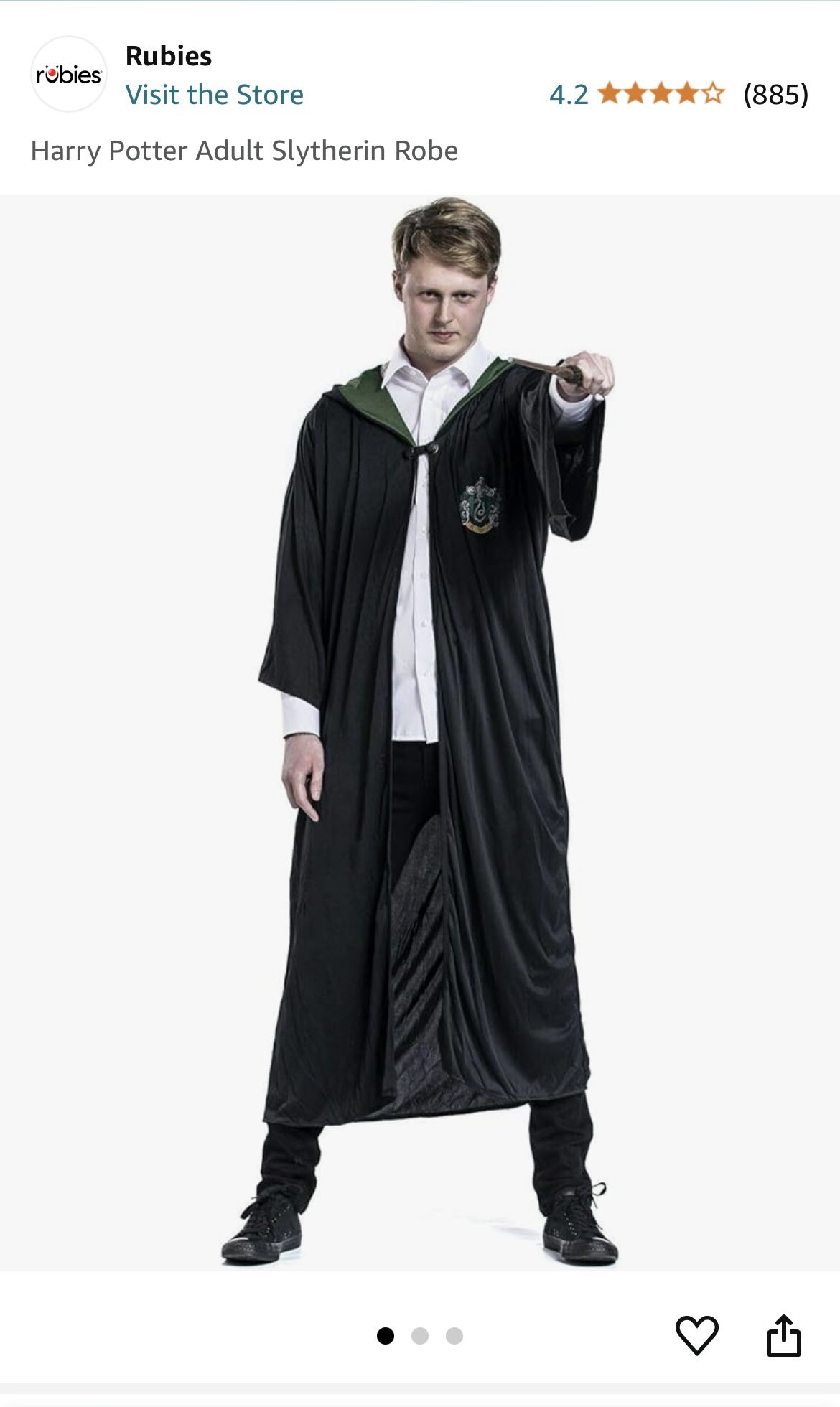 Harry Potter Adult Slytherin Robe