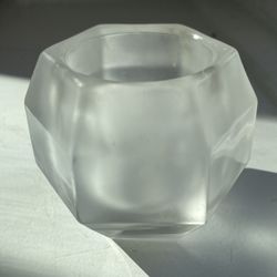 Opaque Geometric Candle Holder 