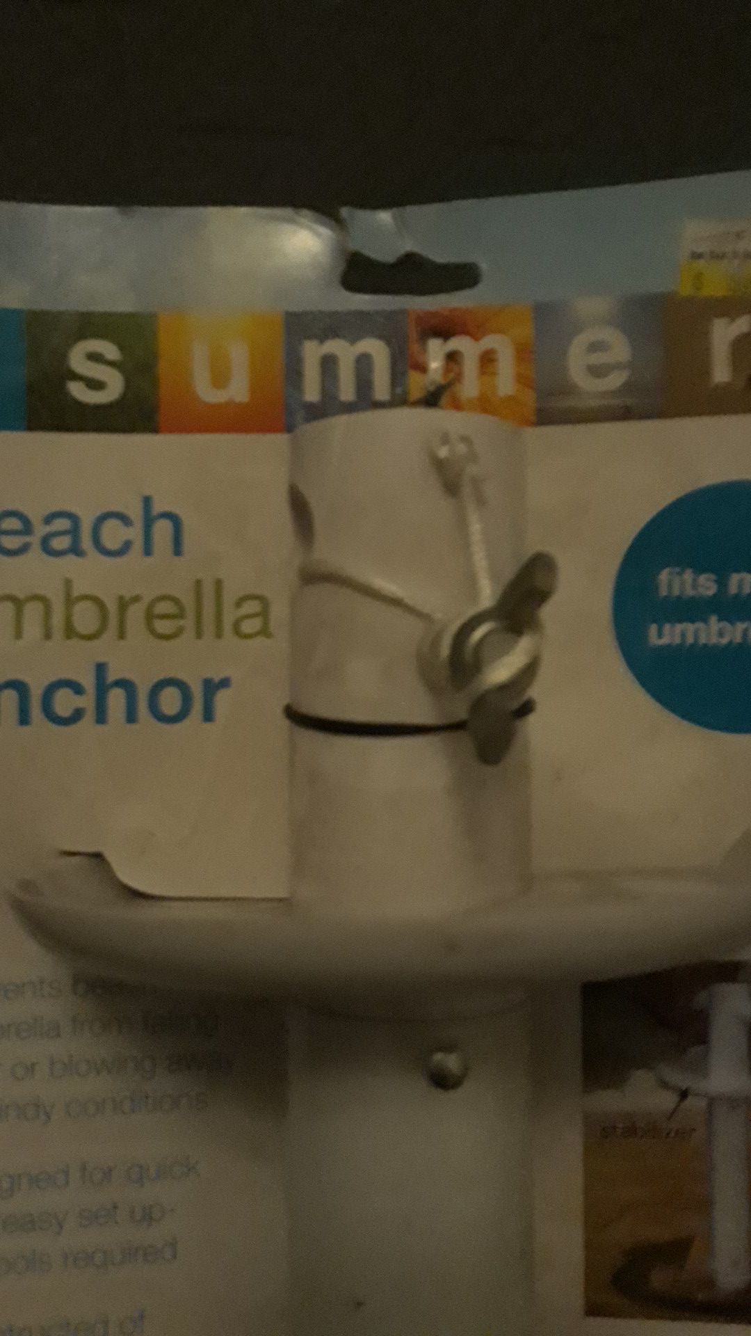 Beach umbrella anchor