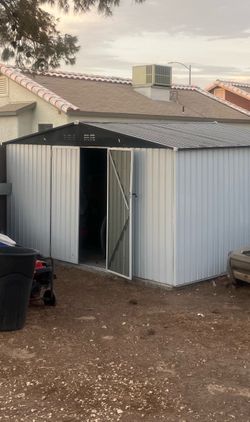 10' x 12' Large Waterproof Metal Outdoor Storage Shed