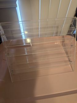 Clear Acrylic Tiered Display Shelf Rack