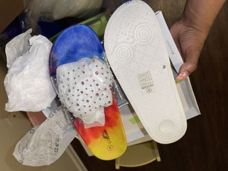 Summertime super cute and comfortable bedazzle Slides