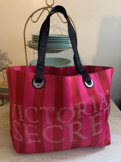 Striped Victoria Secret Bag