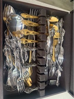 Set of community silverware