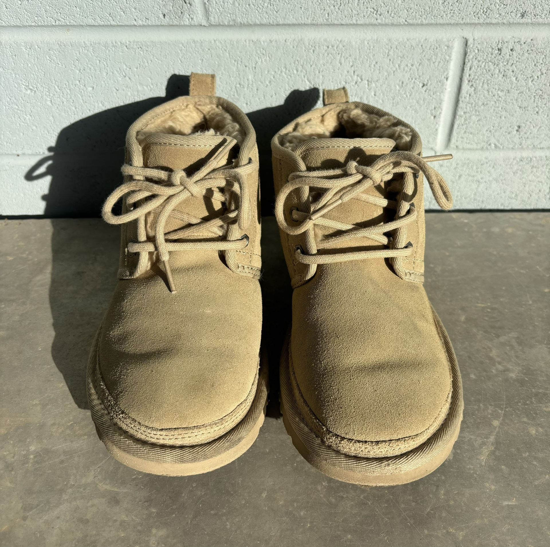 UGG NEUMEL CHUKKA Ankle Boots Suede For Women's SZ 7 in Mustard Seed
