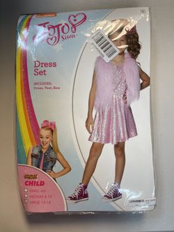 Jojo Siwa Kids Size Large 12-14 Halloween Costume New