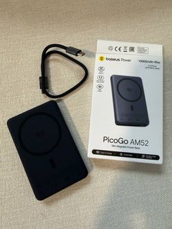 Baseus PicoGo AM52 10,000mAh Magnetic Power Bank – Qi2