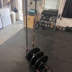 Steelbody Horizontal Plate & Olympic Bar Rack/Sled w/ Wheels