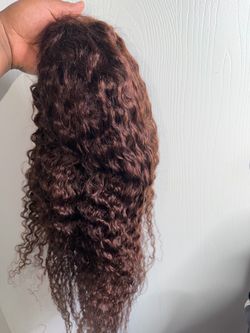 30Inch Chocolate Brown Deep Wave Lace Front