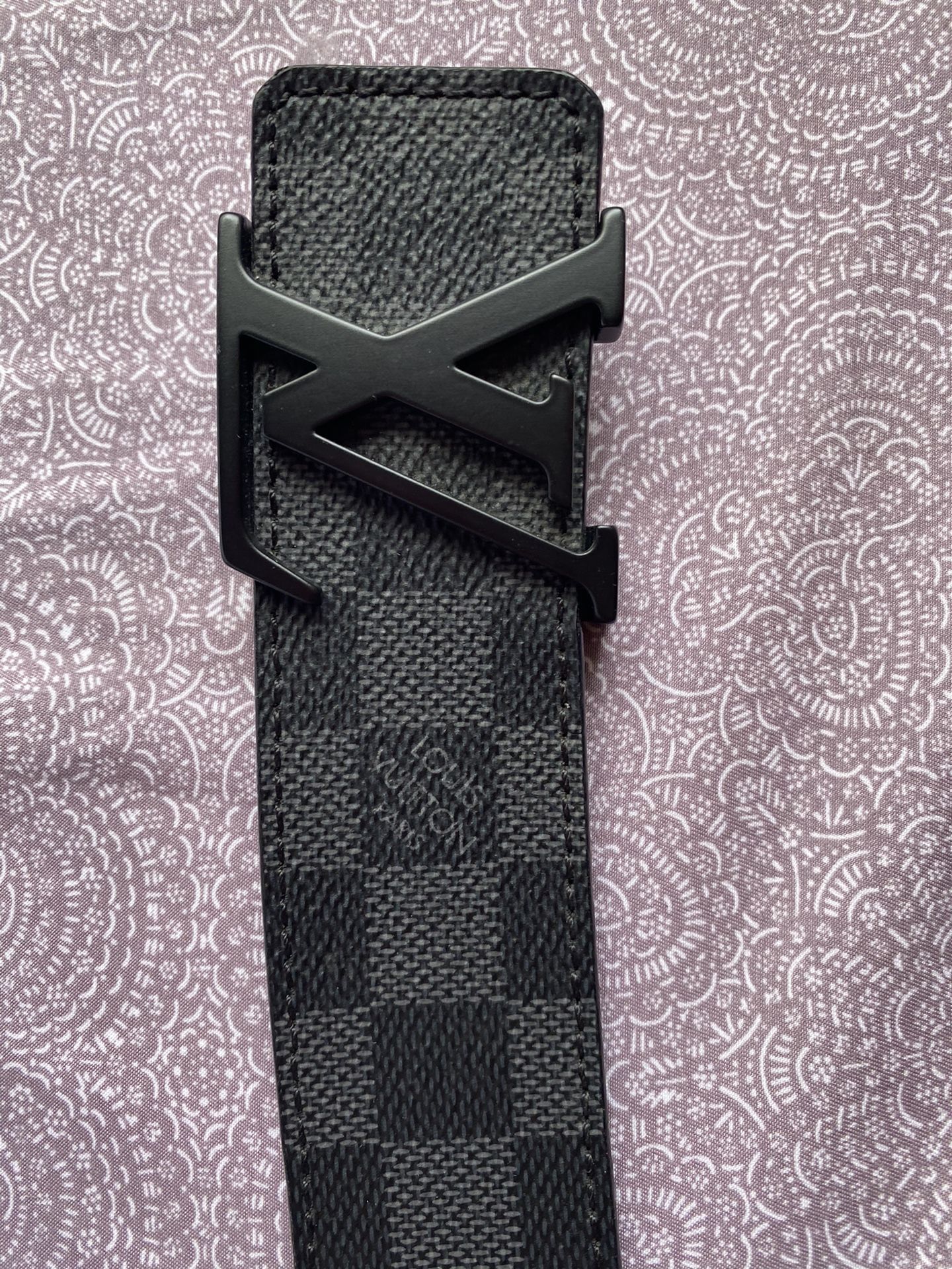Mens Louis Vuitton Belt Black Damier LV Belt Authentic for Sale in  Thornwood, NY - OfferUp