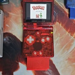 Modded GBA SP (Red) 