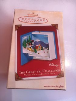 Hallmark Great Ski Challenge Keepsake Christmas Ornament from 2002 Vintage Holiday Season Collectible Figurine