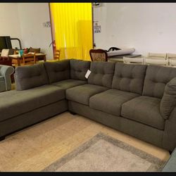 Maier Walnut Sectional ✅ Brand New❇️ Fastest Delivery 🚚 