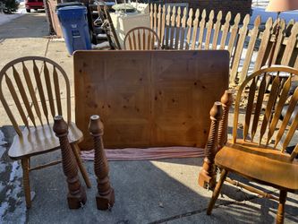 Dining table and chairs