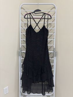 Black Rainbow Detailing Party Dress