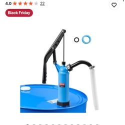  Drum Pump, 9.5 oz. Per Stroke, Lever-Action Barrel Pump