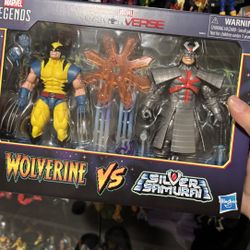 Wolverine Gamerverse Two Pack Silver Samurai Marvel Legends 