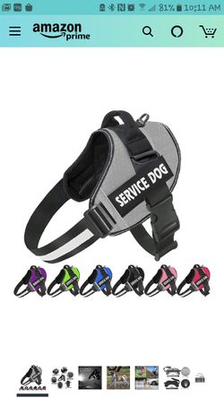 Reflective Dog Harness, Sz XL