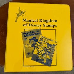 MAGIC KINGDOM~DISNEY STAMPS ALBUM~COLLECTOR'S ITEM~PRISTINE CONDITION