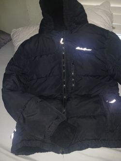 Black Eddie Bauer quilted jacket