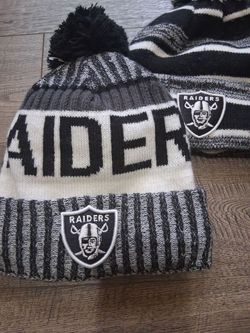 2) Las Vegas Raiders beanies fleece lined.. If they are listed they're available