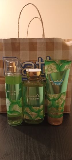 Cucumber Melon Bath And Body Works Set