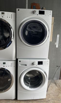 GE Front Load Washer Dryer White Electric
